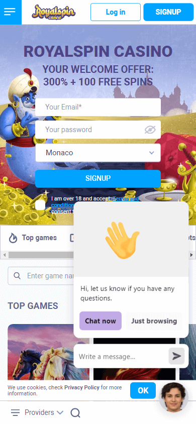 RoyalSpin Casino Mobile screenshot